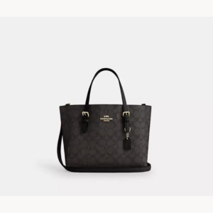 ONLINE JULY24 - COACH MOLLIE TOTE 25 IN SIGNATURE BROWN BLACK (C4250)