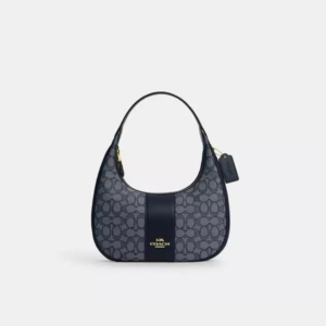 (INTERNAL USED ONLY) LD 27 AUG - COACH CARMEN SHOULDER BAG SIG JACQ MIDNIGHT NAVY