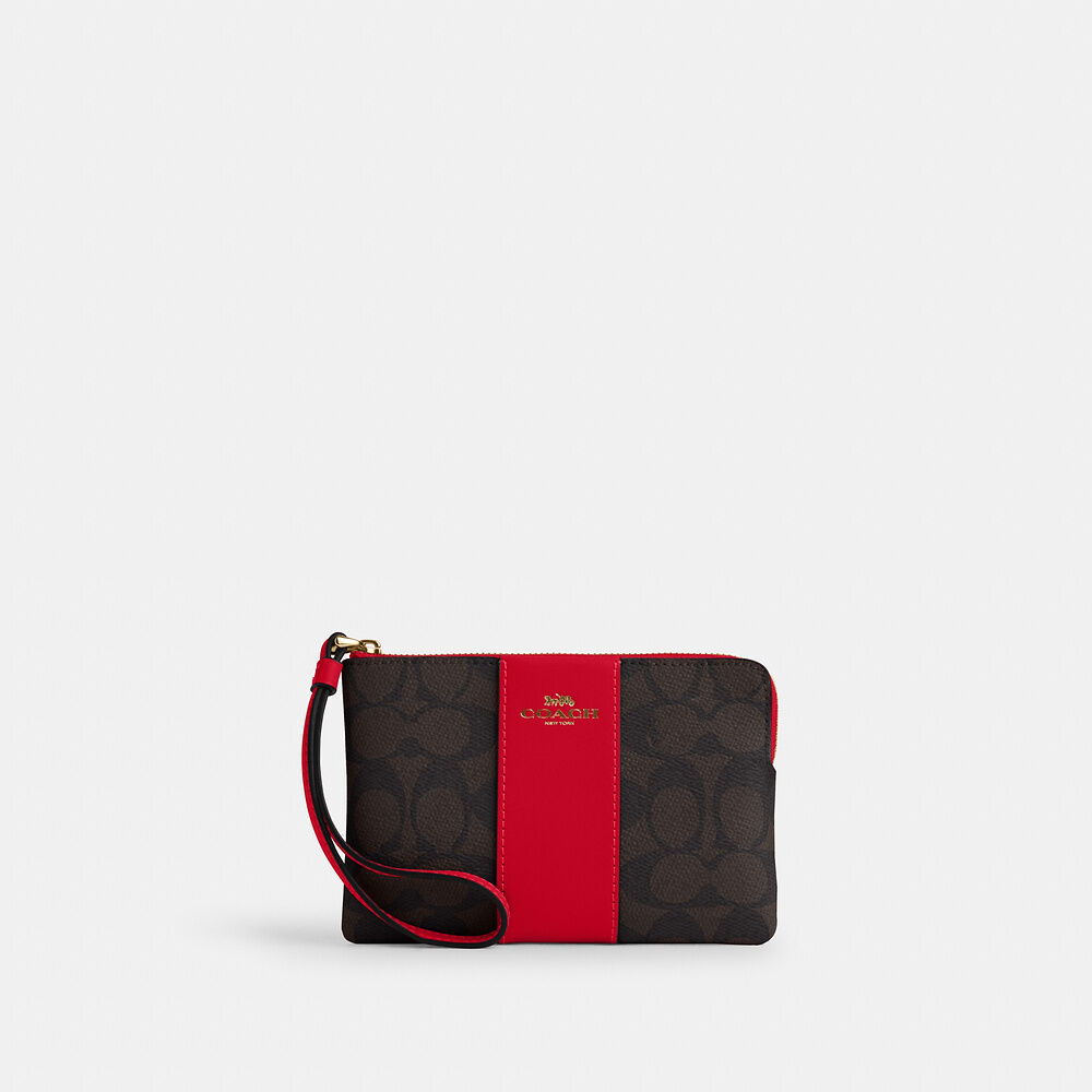 Dark Brown Coach selling Wristlet