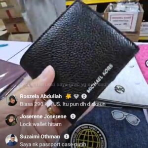 (INTERNAL USE ONLY) LD APRIL 17 MK MEN WALLET WITH COIN BLACK