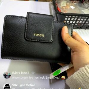 (INTERNAL USE ONLY) LD APR 30 FOSSIL MEDIUM WALLET FLAP BLACK