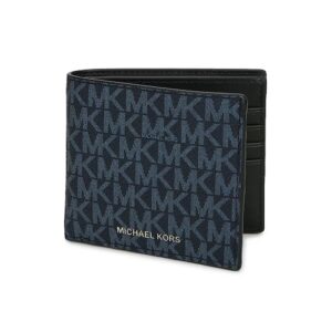 (INTERNAL USE ONLY) LD APRIL 17 MK MEN WALLET WITH CARD CASE SIGN BLUE
