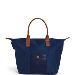 HARRODS Grab Nylon Tote Bag NAVY