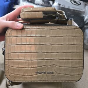 (INTERNAL USE ONLY) LD MARCH 24 [BUTIK/CLEARANCE] MK HUDSON EW XBODY W POUCH EMBOSSED BROWN