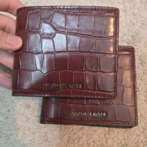 (INTERNAL USE ONLY) LD MARCH 24 [CLEARANCE] MK MEN WALLET (COIN) EMBOSSED BRANDY (MAROON)