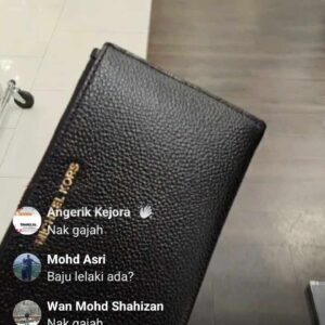(INTERNAL USE ONLY) LD MAY 3 MK BUTIK DOUBLE ZIP WALLET BLACK GHW