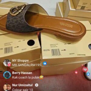 (INTERNAL USE ONLY) LD MAY 3 MK HANNAH FLAT SLIDE SIGN BROWN
