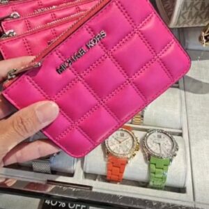 (INTERNAL USE ONLY) LD MAY 3 [CLEARANCE] MK CARMELA CARD CASE HOT PINK