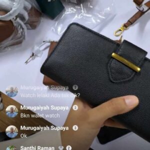 (INTERNAL USE ONLY) LD MAY 15 FOSSIL LONG WALLET BLACK PALANG