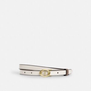 (INTERNAL USE ONLY) LD MAY 15 COACH WOMEN BELT (BUCKLE CC) [5] CHALK [CAY73]