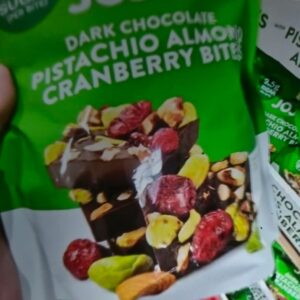 (INTERNAL USE ONLY) LD MAY 21 JOJO’S 408g DK CHOCOLATE PISTACHIO/ALMONDS/CRANBERRIES