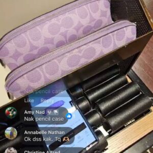 (INTERNAL USE ONLY) LD JUNE 5 COACH PENCIL CASE SIG PURPLE