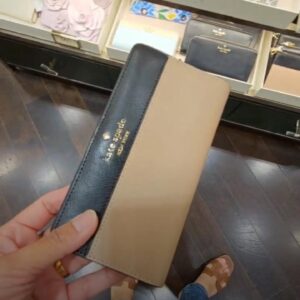 (INTERNAL USE ONLY) LD JUNE 9 KS SLIM WALLET COLORBLOCK NUDE/BLACK
