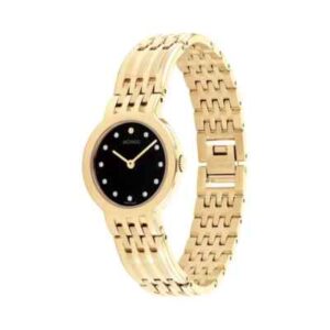 (INTERNAL USE ONLY) LD MAY 16 MOVADO WOMENS ESSENCE 26MM GOLD RICEBEAD DIAMOND 0607759