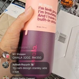 (INTERNAL USE ONLY) LD NOV 18 OWALA 24OZ. (710ML) DARK PURPLE