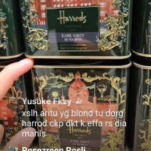 (INTERNAL USE ONLY) LD OCT 31 HARRODS EARL GREY 50 TEA BAGS [7655836]