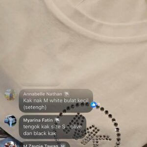 (INTERNAL USE ONLY) LD NOV 17 MK ROUND NECK T-SHIRT CRYSTAL MK LOGO WHITE