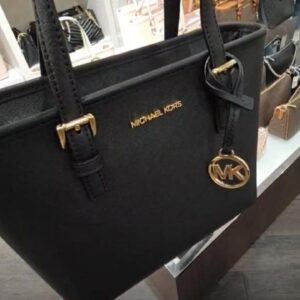 (INTERNAL USE ONLY) LD NOV 25 MK JST TOP ZIP TOTE SM SL BLACK/GOLD