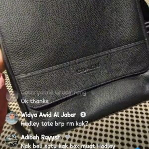 (INTERNAL USE ONLY) LD NOV 23 COACH HOUSTON MAP BAG PL BLACK