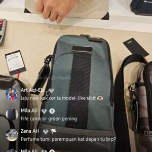 (INTERNAL USE ONLY) LD NOV 14 TUMI FIFE SLING PACK GREEN