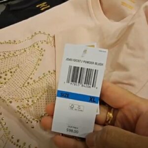 (INTERNAL USE ONLY) LD DEC 8 MK ‘KORS’ SEQUINED ROUND NECK T-SHIRT PINK