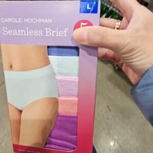 (INTERNAL USE ONLY) LD DEC 16 CAROLE HOCHMAN SEAMLESS BRIEF WHITE & PINK (COLORFUL)