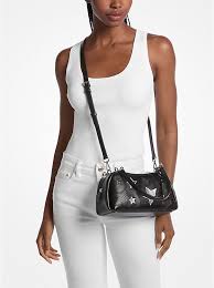 (INTERNAL USE ONLY) LD NOV 21 MK CECILY SMALL SHOULDER BAG EMBELLISHED BLACK