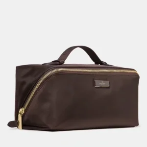 (INTERNAL USE ONLY) LD NOV 27 KS CARTER NYLON LG TRAVEL COSMETIC POUCH HOT FUDGE