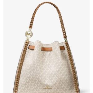 (INTERNAL USE ONLY) LD NOV 25 MK MINA SHOULDER BAG LARGE SIGN VANILLA LUGGAGE