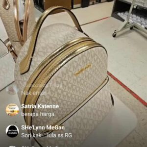 (INTERNAL USE ONLY) LD FEB 3 MK SHEILA TWO-TONED BACKPACK GOLD 395