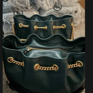 (INTERNAL USE ONLY) LL FEB COACH EVELYN SHOULDER BAG TEAL