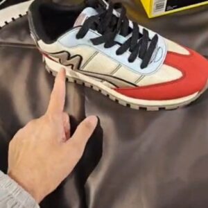 (INTERNAL USE ONLY) LD FEB 7 MJ SNEAKERS RED CREAM