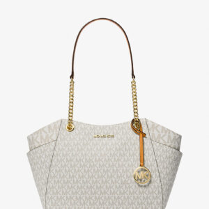 RSM MK JST CHAIN TOTE SIGN VANILLA/ ORANGE